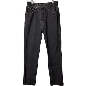 Vintage 80s Sasson Jeans Black Tapered Five Pocket High Rise Retro Denim SZ 11JR